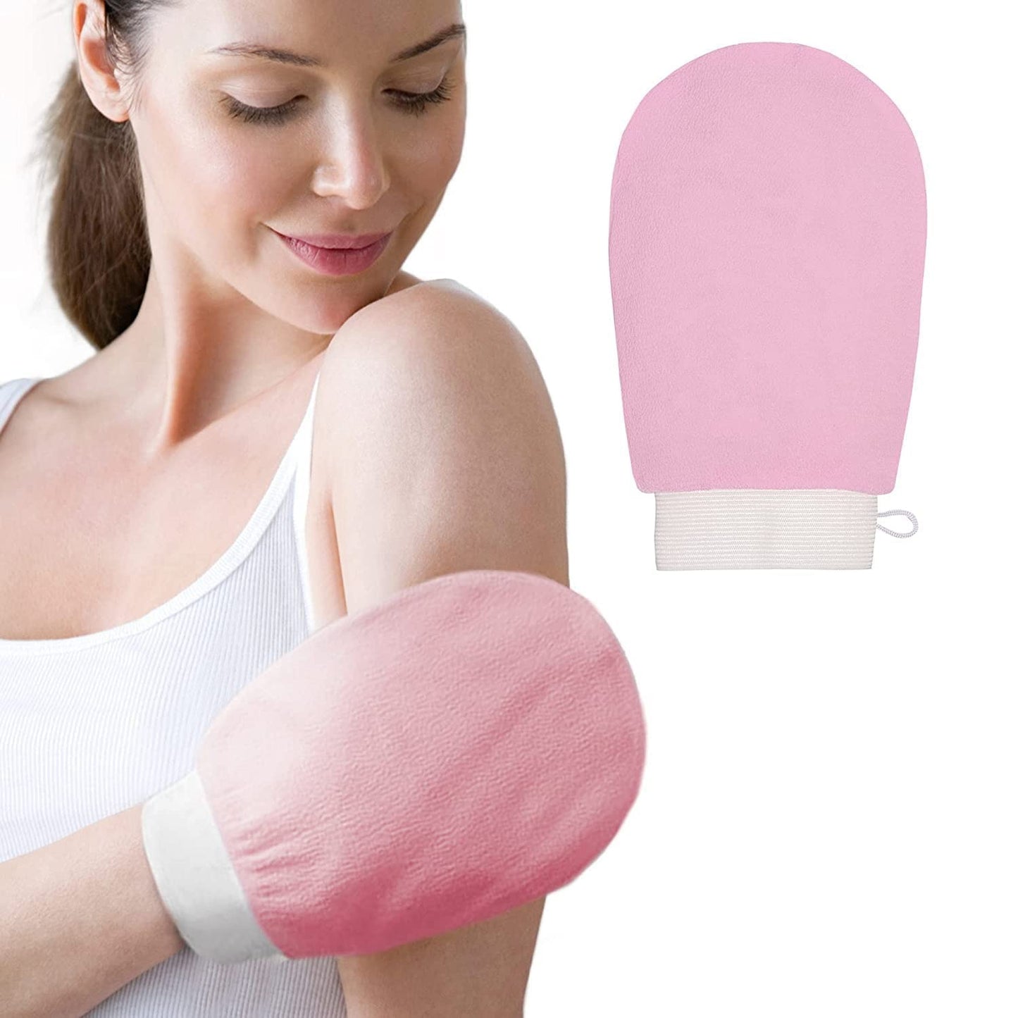 Gotleie exfoliating bath gloves dead skin remover body scrubber