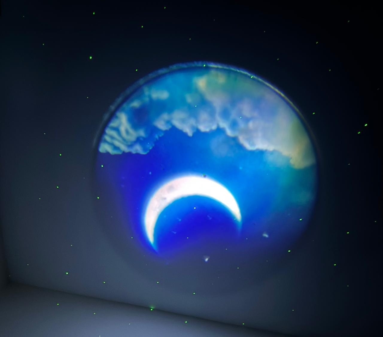 Sky Moon Galaxy Astronaut Star Projector – RGB Remote Control LED Night Light with Bluetooth Speaker & USB Power