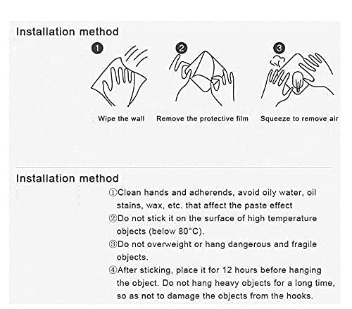 Plastic Adhesive 6 Hook Sticker Patti – Wall Mounted Self-Adhesive Hooks for Kitchen, Bathroom & Home Organization