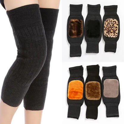 Men & Women Winter Warm Knee Warmers – Padded Thermal Knee Pads for Sports, Arthritis & Cold Weather
