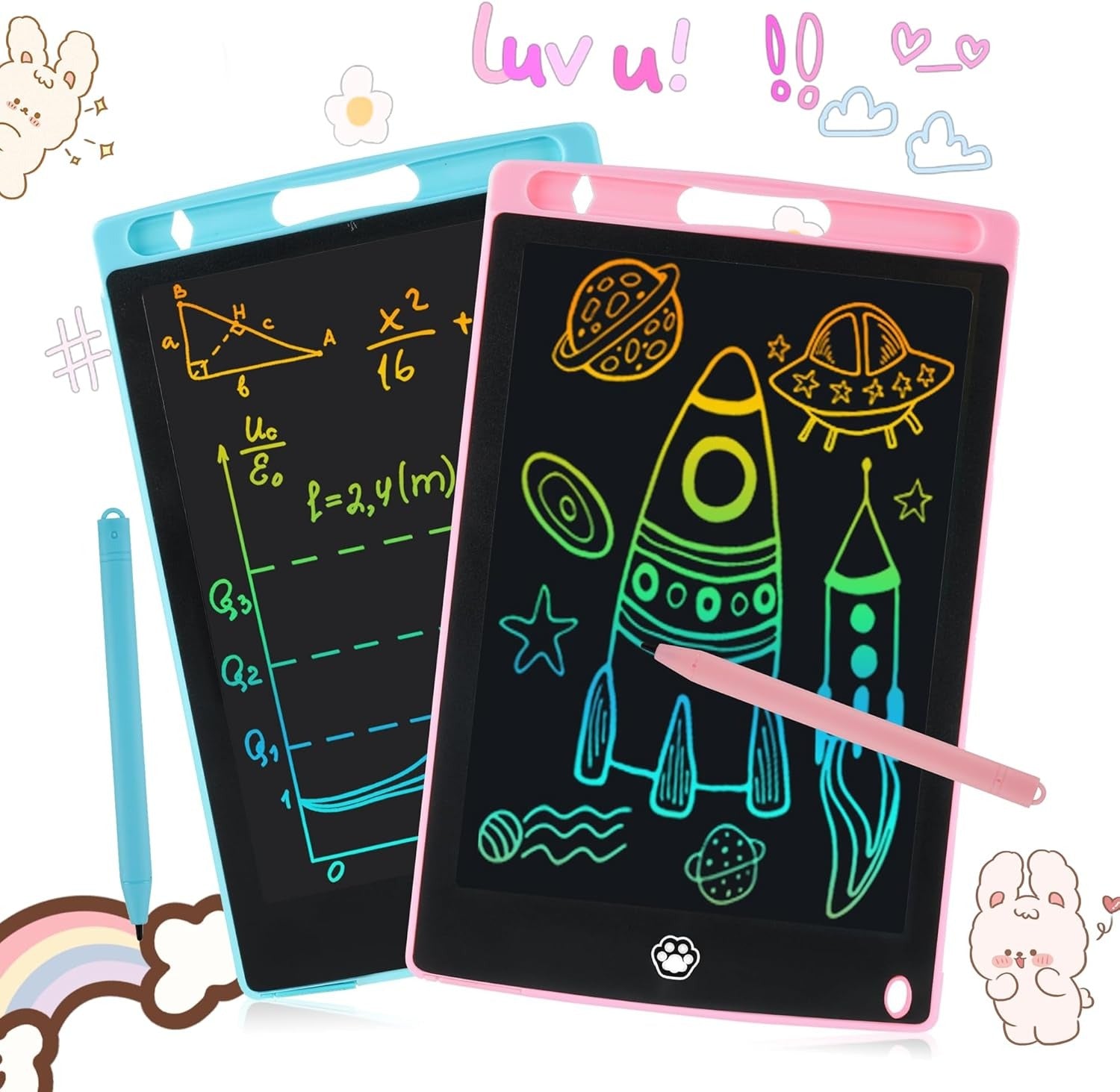 Multi Color Kids LCD Writing Tablet 8.5 Inch – Paperless Drawing Pad for Kids
