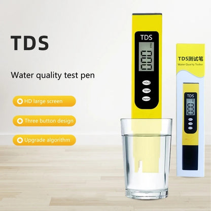 Portable LCD Digital TDS Water Quality Tester Pen – Water Testing Meter for Aquarium, Pool & Drinking Water