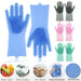 Transfree Pet Grooming Gloves – Silicone Massage Bathing Gloves for Dog & Cat Hair Removal
