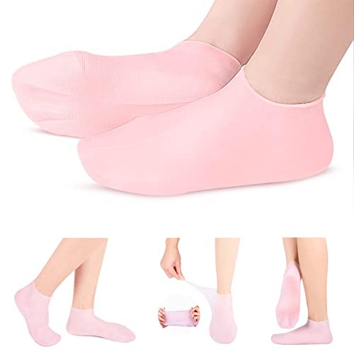 Silicone Gel Heel Moisturizer – Repair Cracked Heels, Hydrate Dry Feet, Overnight Treatment, Reusable & Comfortable Foot Care Solution