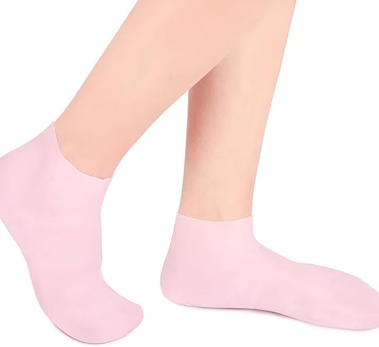Silicone Gel Heel Moisturizer – Repair Cracked Heels, Hydrate Dry Feet, Overnight Treatment, Reusable & Comfortable Foot Care Solution