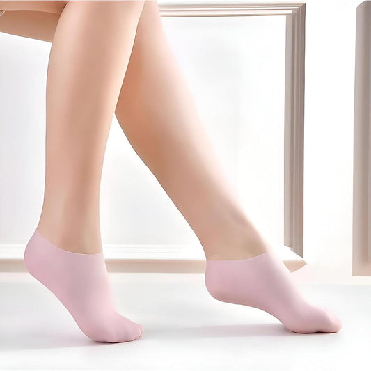 Silicone Gel Heel Moisturizer – Repair Cracked Heels, Hydrate Dry Feet, Overnight Treatment, Reusable & Comfortable Foot Care Solution