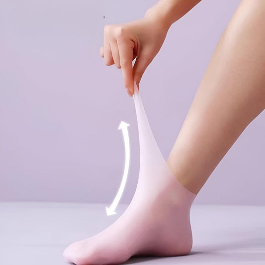 Silicone Gel Heel Moisturizer – Repair Cracked Heels, Hydrate Dry Feet, Overnight Treatment, Reusable & Comfortable Foot Care Solution