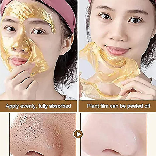 Retinol Gold Mask – Deep Moisturizing, Brightening, Anti-Aging, Lifting Oil Tear-Off Face Mask