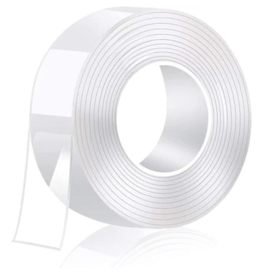 BOSS TAPE Nano Double Sided Adhesive Tape – Washable, Reusable, Heavy Duty High Resistance Carpet & Wall Mount Tape (3 Meters)