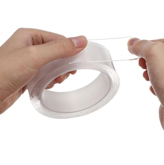 BOSS TAPE Nano Double Sided Adhesive Tape – Washable, Reusable, Heavy Duty High Resistance Carpet & Wall Mount Tape (3 Meters)