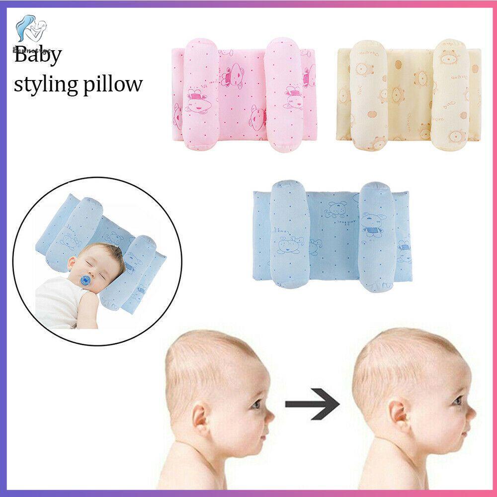 Infant Pillow – Newborn Baby Head Shaping Pillow | Anti-Flat Head Multi-Function Adjustment Pillow (Random Color)