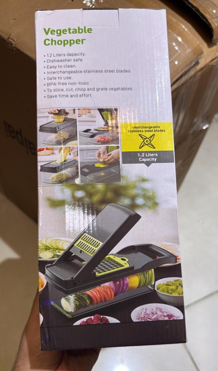 16 in 1 Multifunctional Vegetable Chopper and Slicer – Kitchen Food Cutter, Dicer, Grater & Peeler
