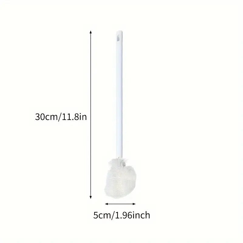 1pc Soft Silicone Bottle Brush – Long Handle Foldable Cleaning Brush for Kitchen, Bathroom, Living Room & Outdoor Use