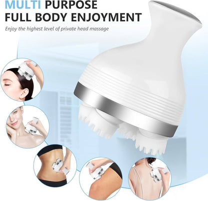 Electric Scalp Massager – Portable Head Massager for Stress Relief, Hair Growth & Relaxation