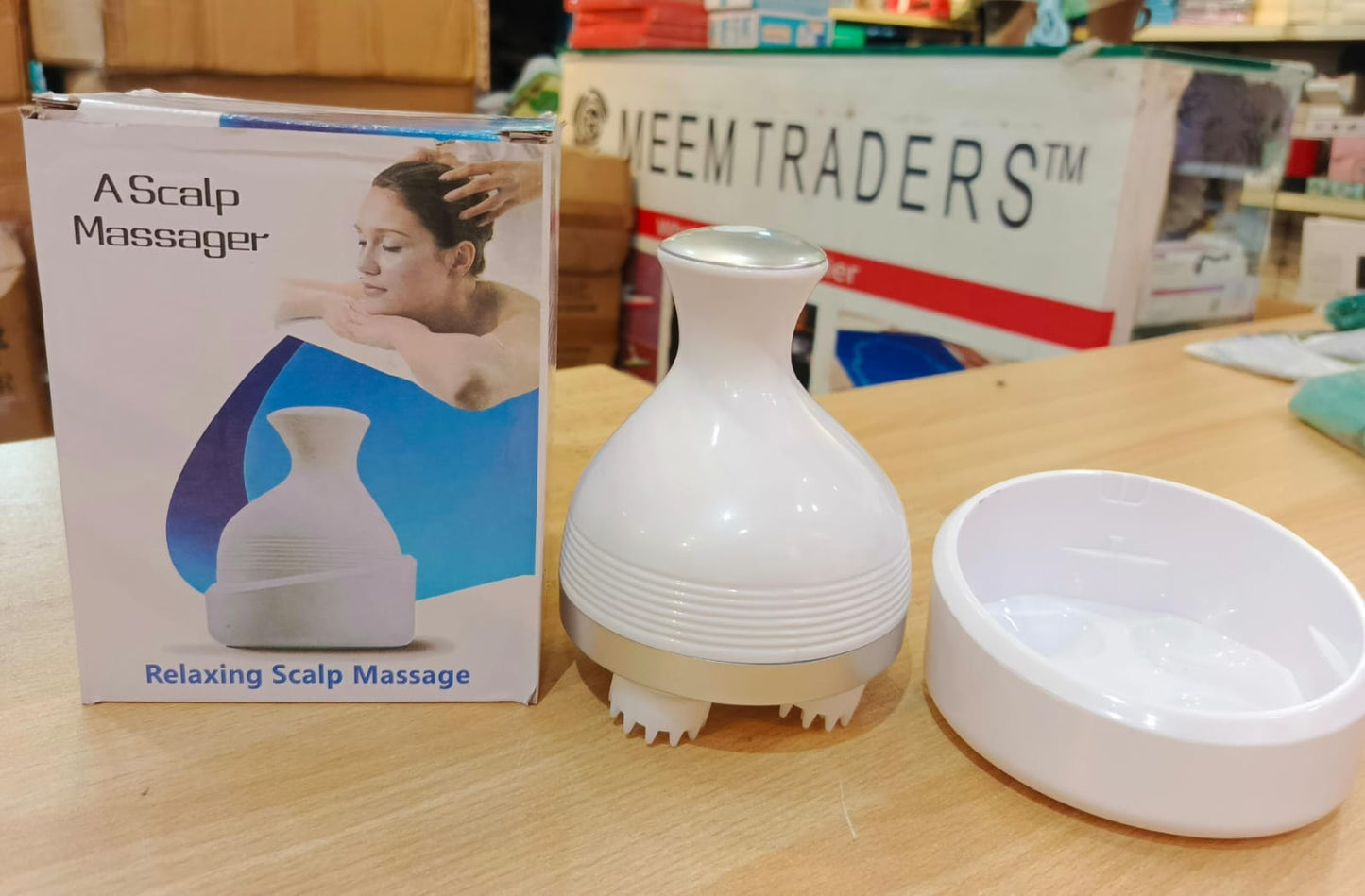 Electric Scalp Massager – Portable Head Massager for Stress Relief, Hair Growth & Relaxation