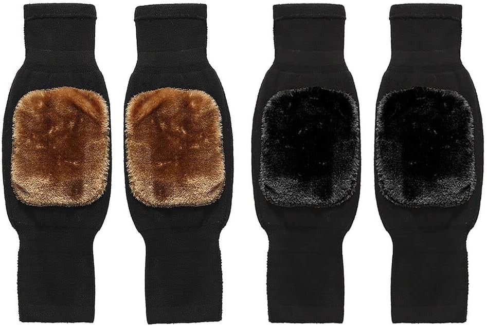 Men & Women Winter Warm Knee Warmer – Padded Thermal Knee Pads for Sports, Arthritis & Cold Weather Protection