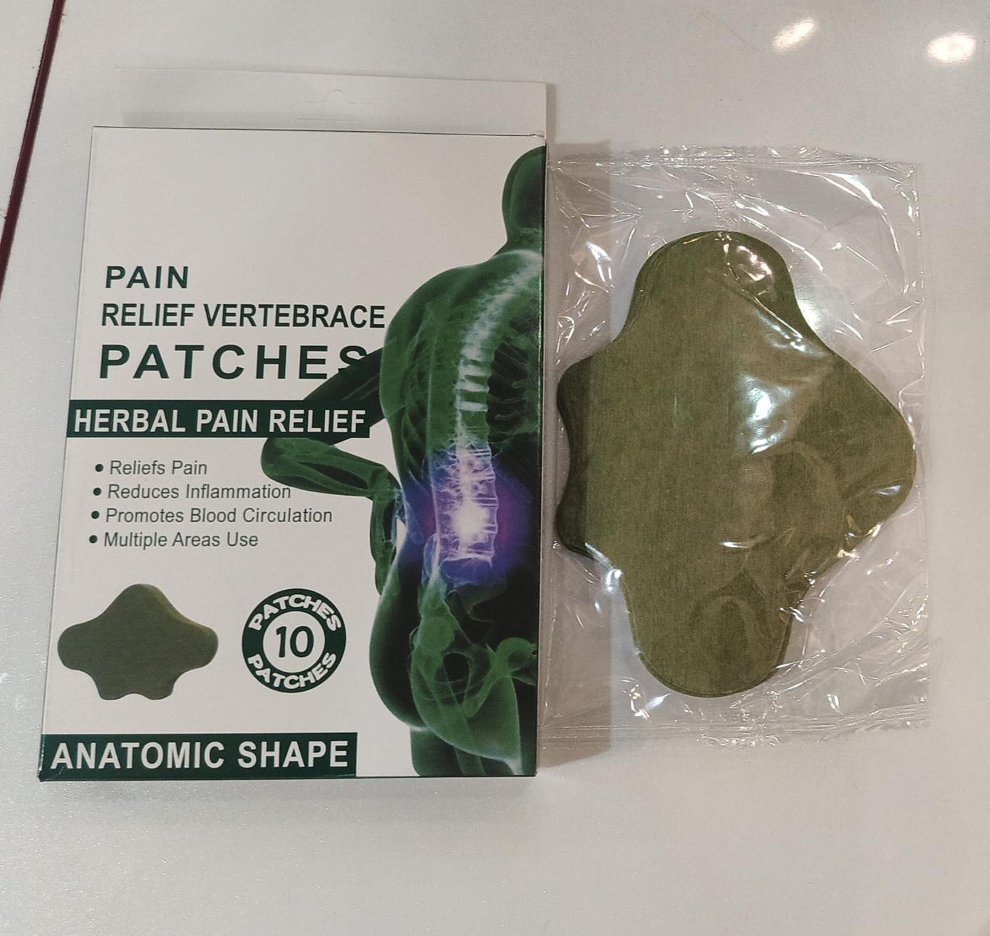 Herbal Pain Relief Patch – Natural Muscle & Joint Pain Relief | 10 Patches Pack