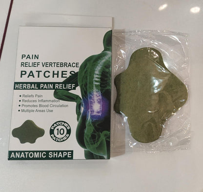 Herbal Pain Relief Patch – Natural Muscle & Joint Pain Relief | 10 Patches Pack