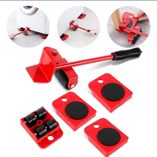Heavy Duty Furniture Mover Set – Transport Lifter & Moving Wheel Roller with Bar Tool for Heavy Furniture & Appliances
