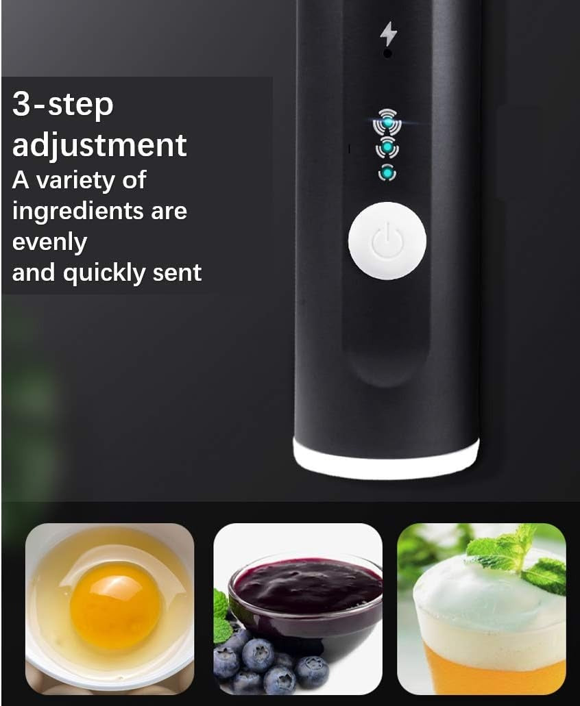 Rechargeable Electric Coffee Beater – Handheld Milk Frother, Egg & Drink Mixer for Kitchen