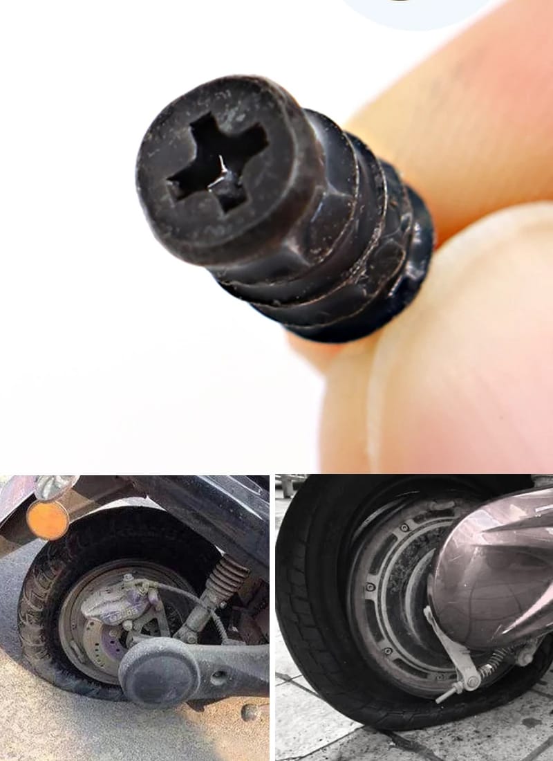 Vehicle Tool Puncture Repair Kit (Pack of 10) – Emergency Tire Repair Tools for Cars, Motorcycles & Bicycles