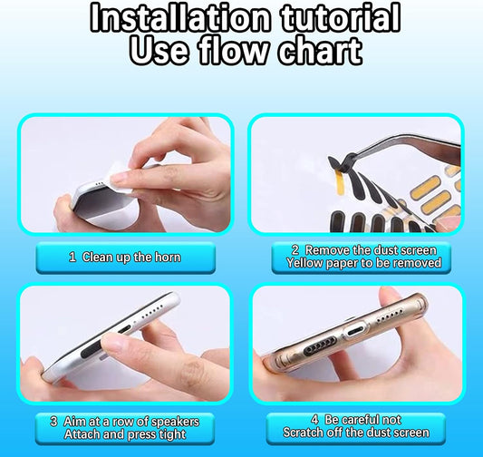 10 PCs Mobile Phone Dustproof Net Stickers – Universal Speaker Mesh Anti Dust Proof Protector