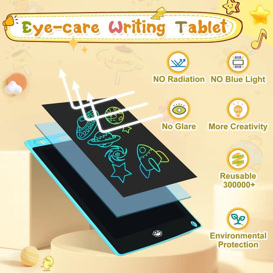 Multi Color Kids LCD Writing Tablet 8.5 Inch – Paperless Electric Drawing Pad