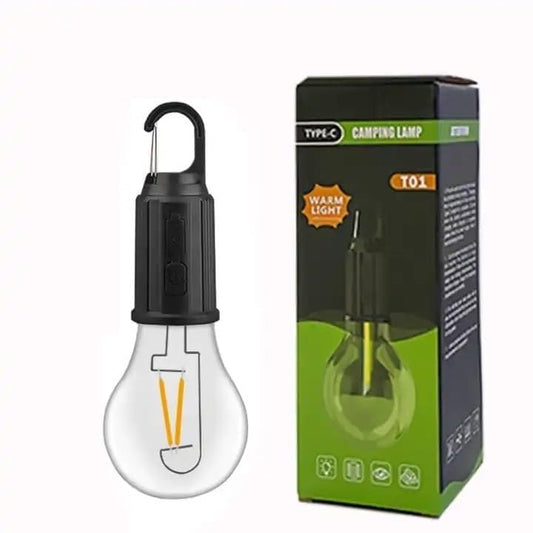 Rechargeable Camping Hanging Bulb – Portable LED Tent Light, Emergency USB Lamp