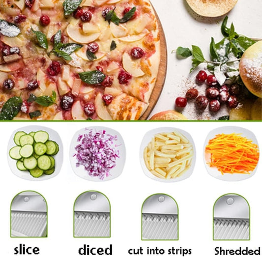Manual Vegetable Chopper Potato Mandoline Slicer – Multifunctional Veggie Cutter & Kitchen Slicing Tool